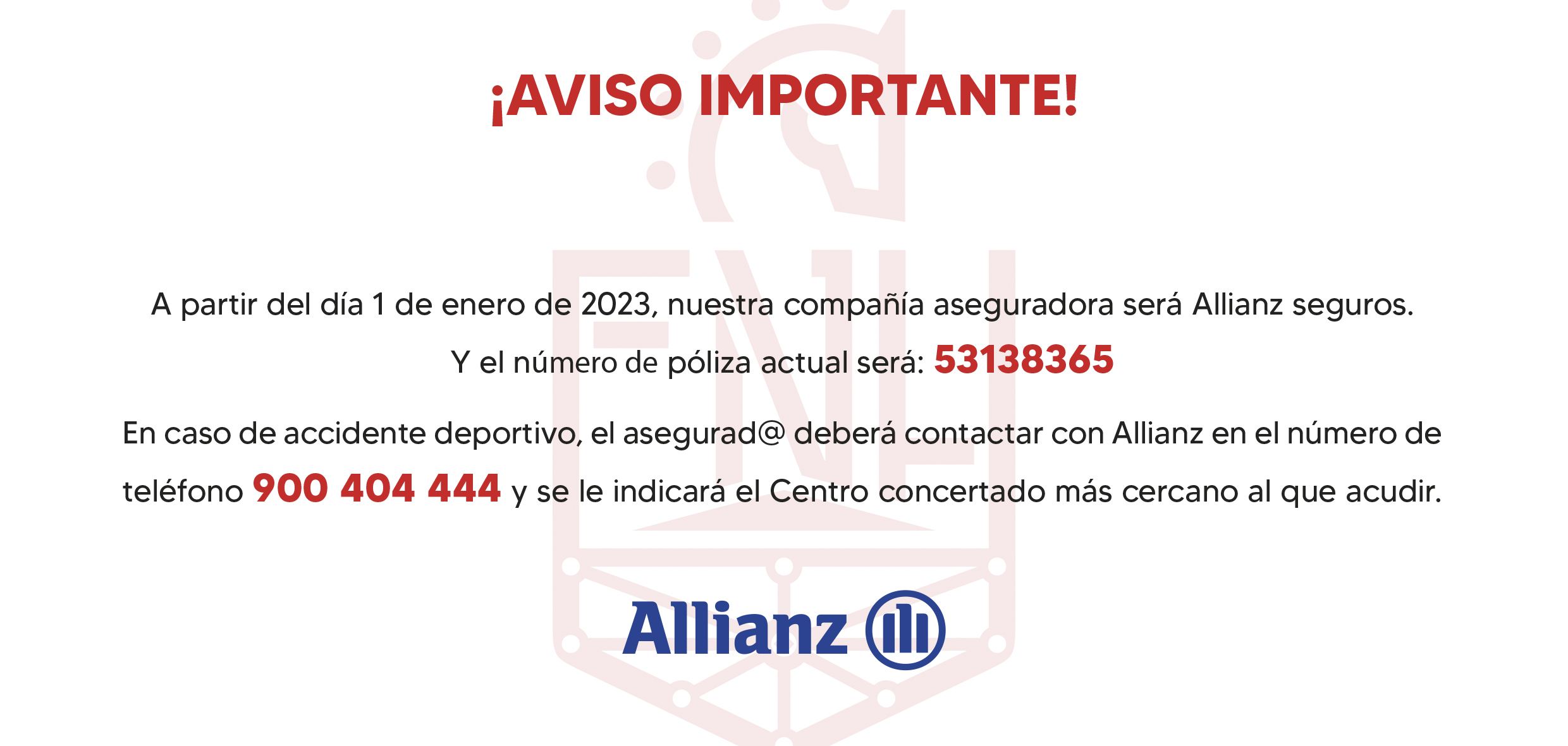 Cambio de compañía de seguros a Allianz